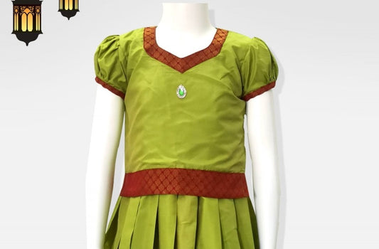 Kids Readymade Pattu Pavadai in Kollam