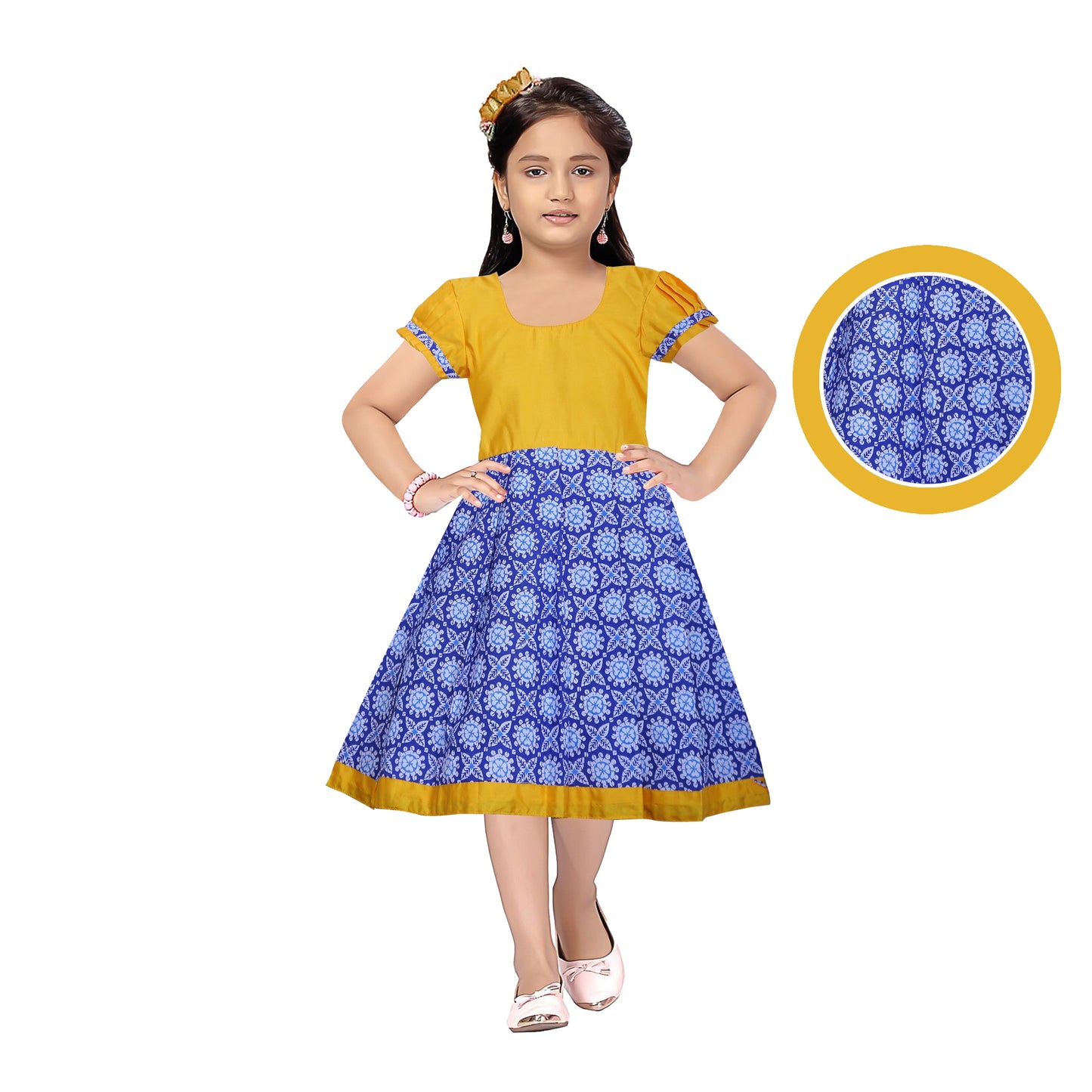 Stylish yellow Long Frocks for Fashionable Kids