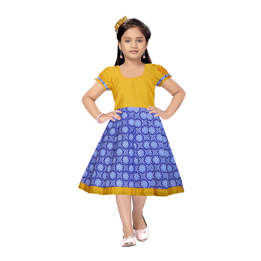 Stylish yellow Long Frocks for Fashionable Kids