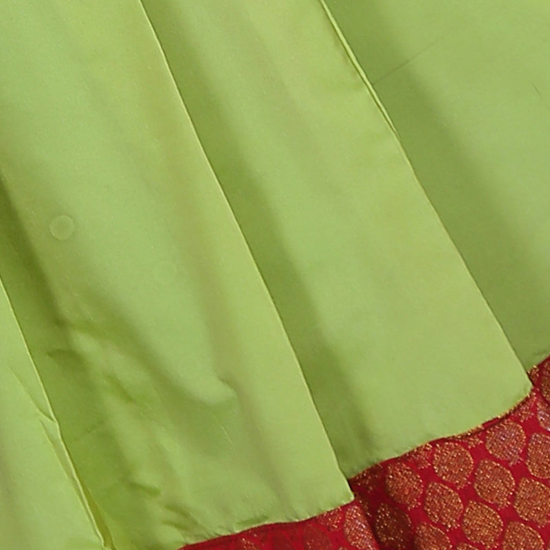 Fresh Light Green Pattu Pavadai