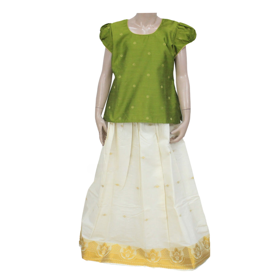 KERALA CHANDERI PATTU PAVADAI