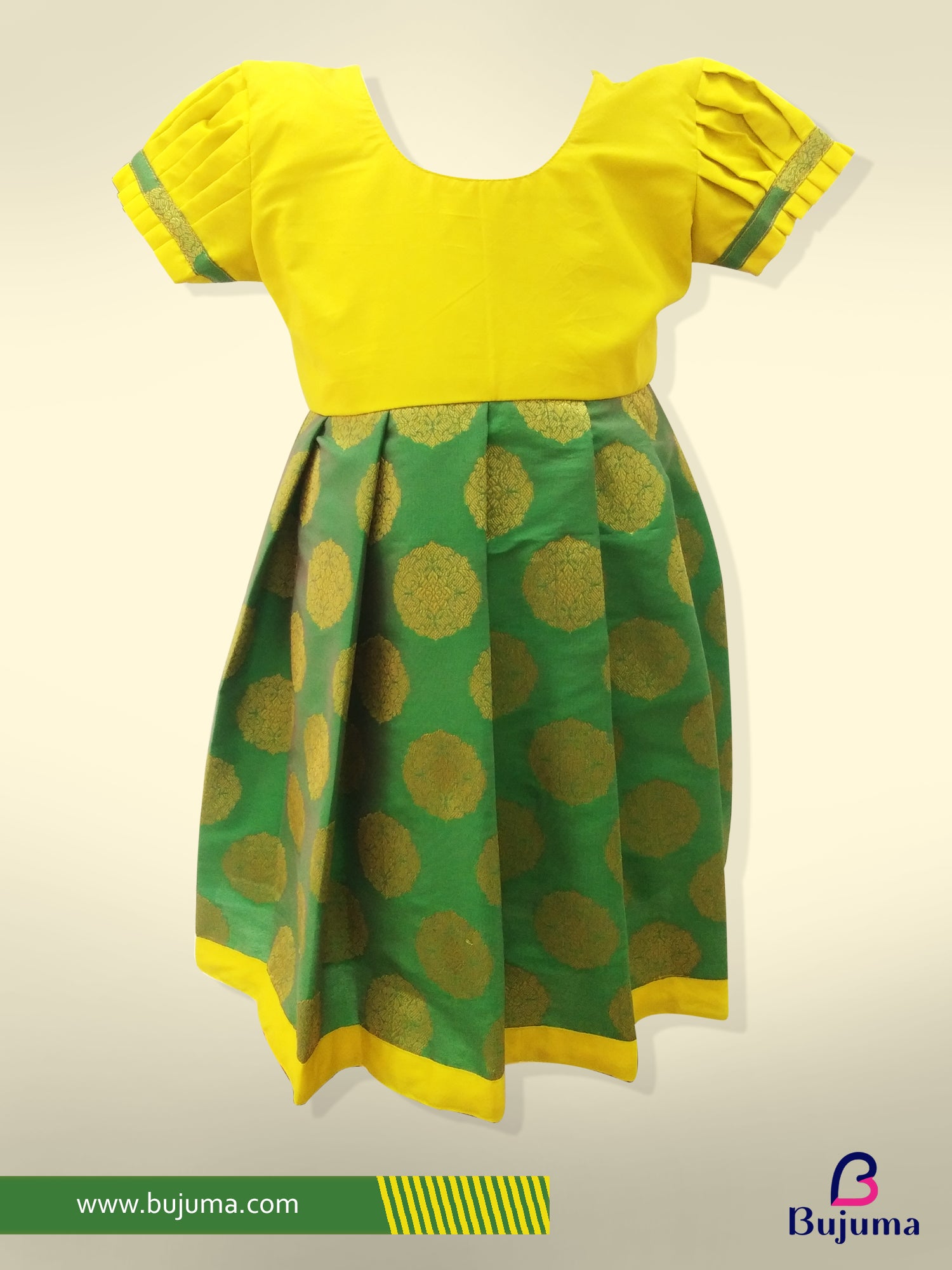 parrot green frock