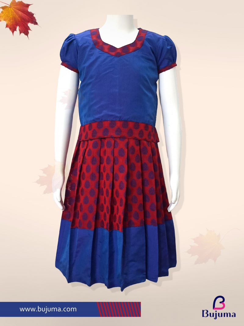 Blue Colour Pattu Pavadai