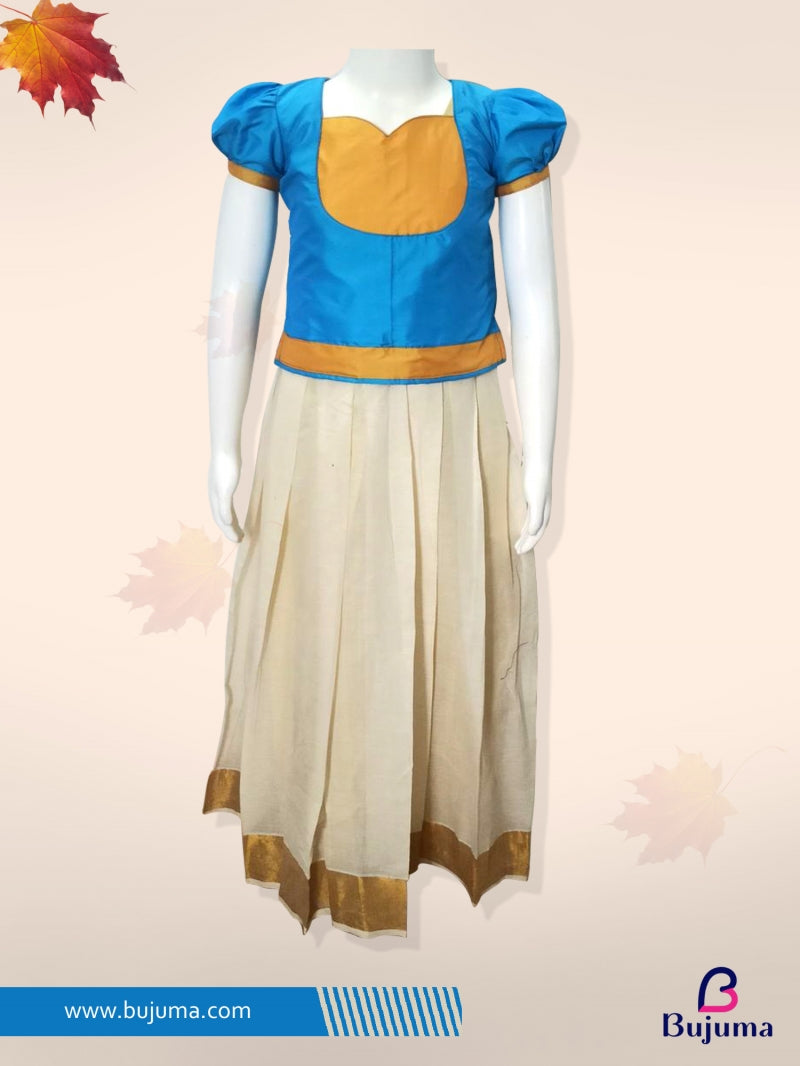 kerala pattu pavadai for kids