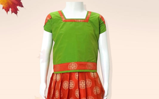 Pattu Pavadai for Girls in Kottayam