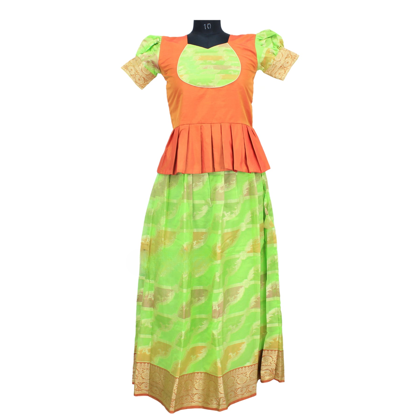 Gorgeous Green Pattu Pavadai