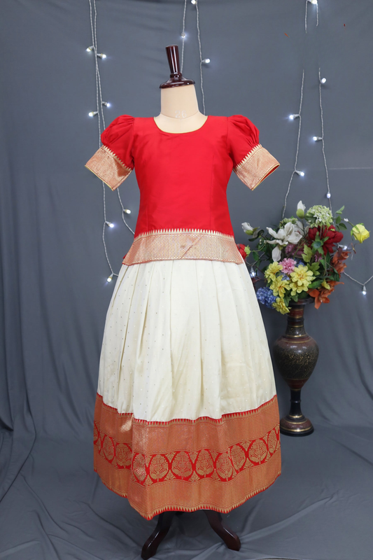 Karishma with Silk Traditional Pattu Pavadai