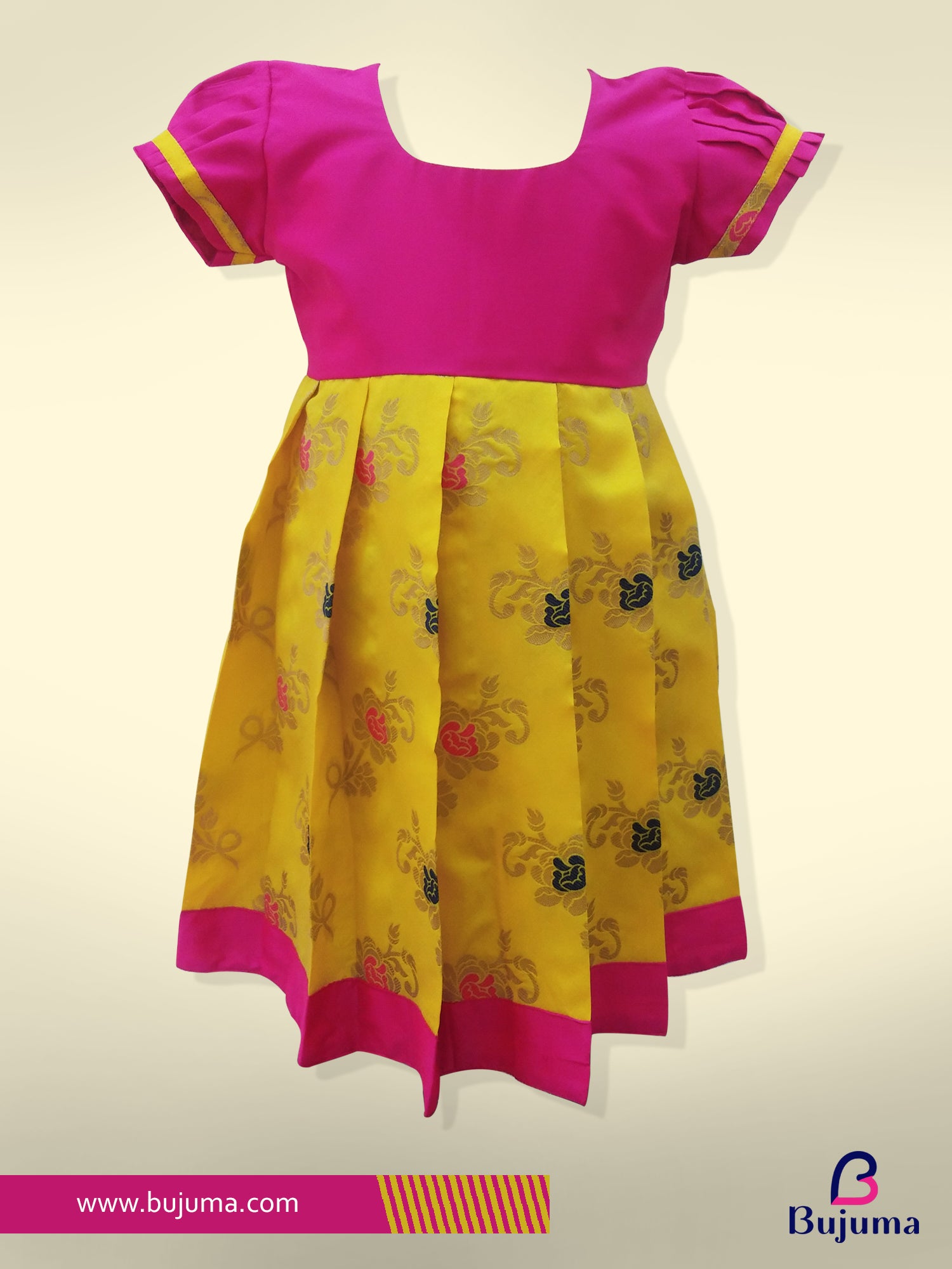 pink colour frock