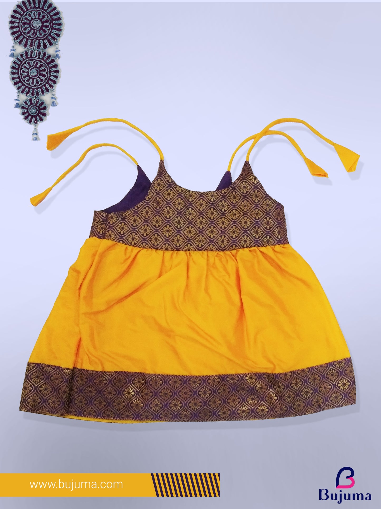 yellow frock design for baby girl