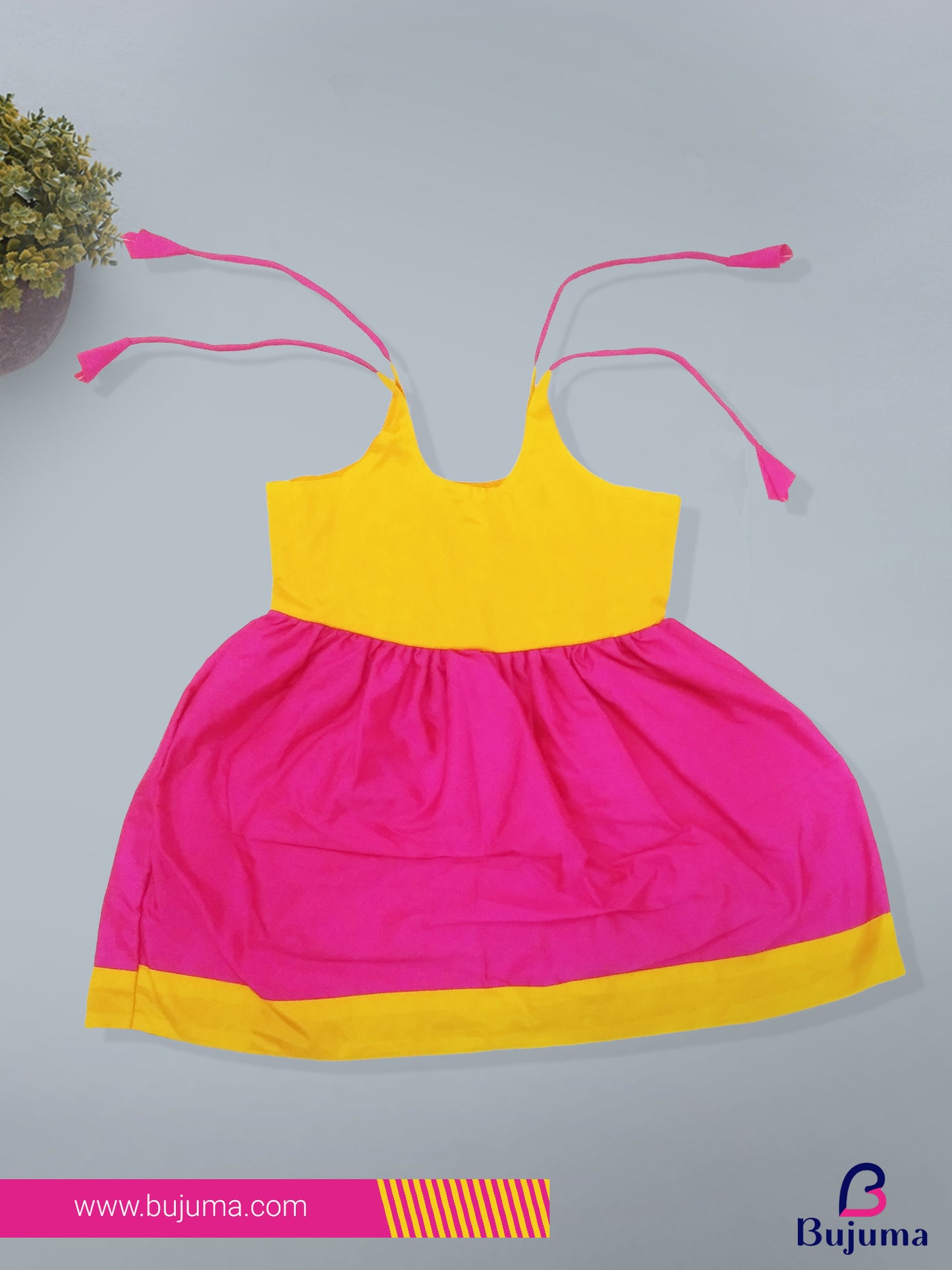 Cute Yellow Baby Pattu Frocks